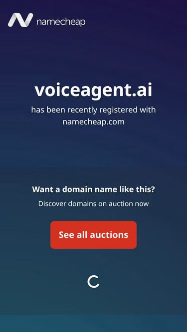 Screenshot of voiceagent.ai