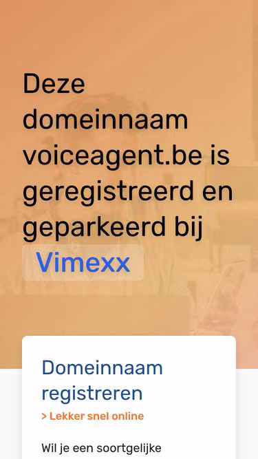 Screenshot of voiceagent.be