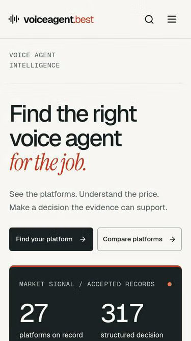 Screenshot of voiceagent.best