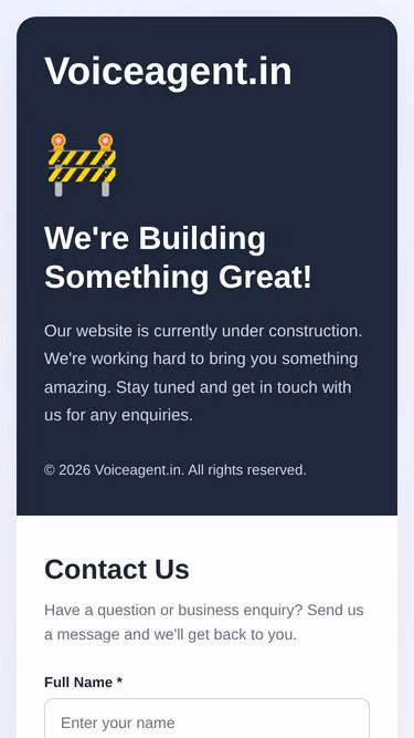 Screenshot of voiceagent.in