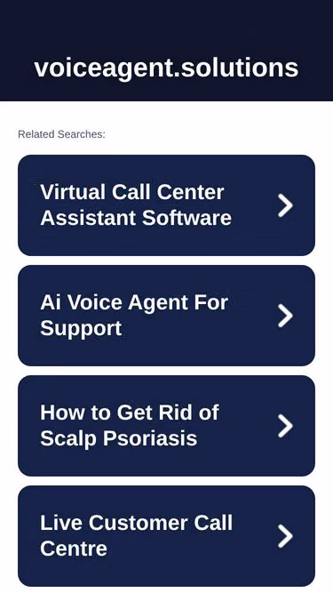 Screenshot of voiceagent.solutions