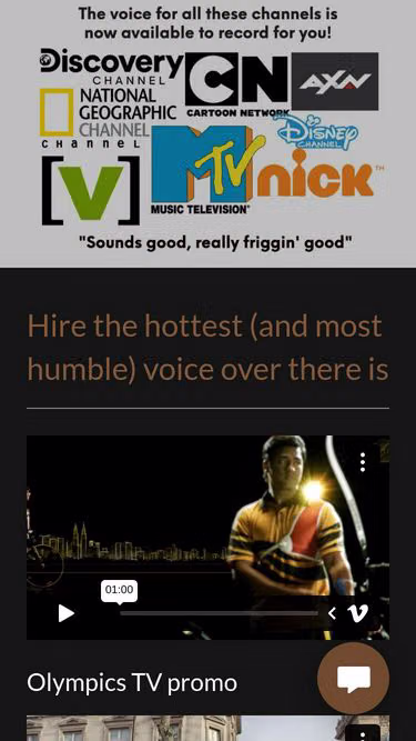 Screenshot of voiceover.gold