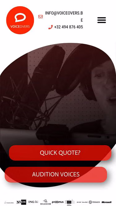 Screenshot of voiceovers.eu