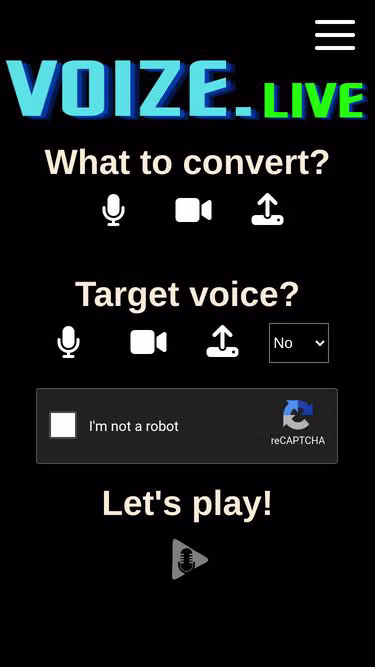 Screenshot of voize.live