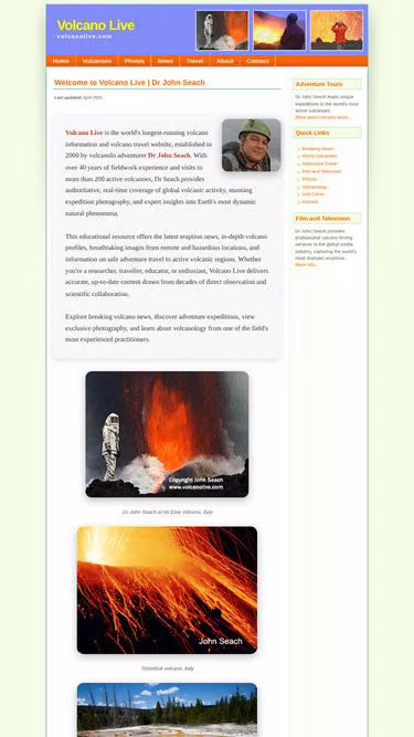 Screenshot of volcano.email