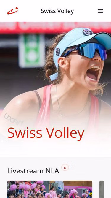 Screenshot of volleyball.ch