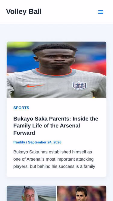 Screenshot of volleyball.com.ng