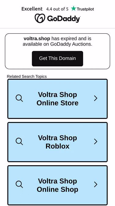 Screenshot of voltra.shop