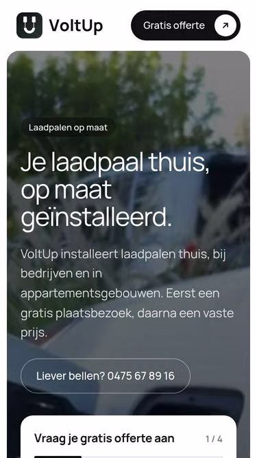Screenshot of voltup.be