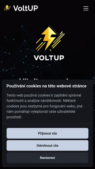 Screenshot of voltup.cz