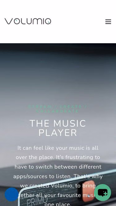 Screenshot of volumio.us