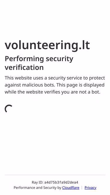 Screenshot of volunteering.lt