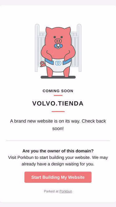Screenshot of volvo.tienda