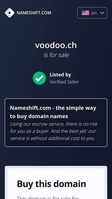 Screenshot of voodoo.ch