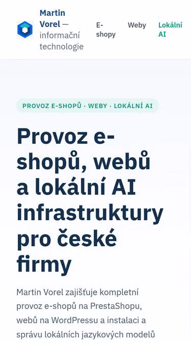 Screenshot of vorel.eu