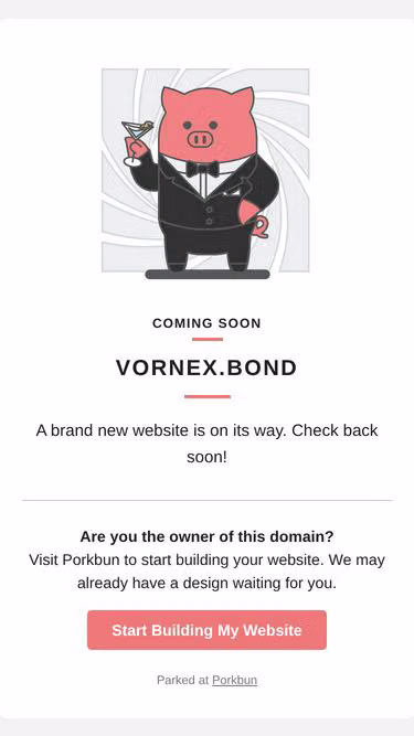 Screenshot of vornex.bond