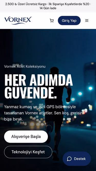 Screenshot of vornex.com.tr