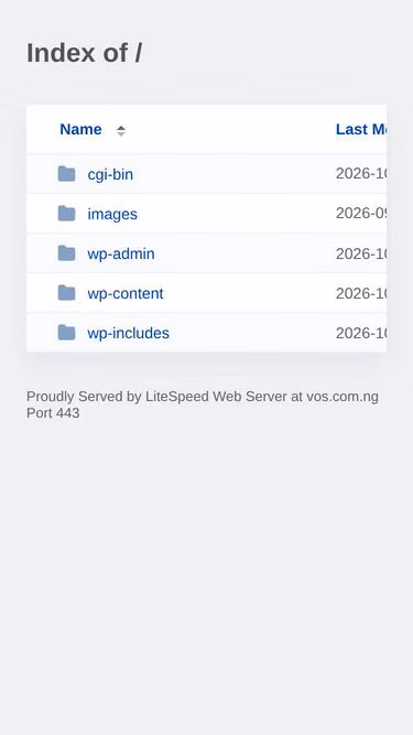 Screenshot of vos.com.ng