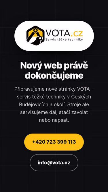 Screenshot of vota.cz