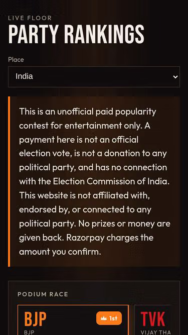 Screenshot of vote.org.in