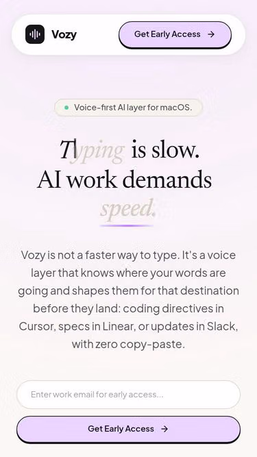 Screenshot of vozy.in