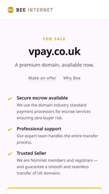 Screenshot of vpay.co.uk