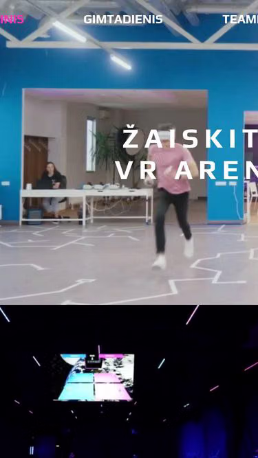 Screenshot of vrarena.lt