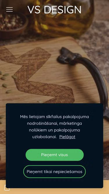 Screenshot of vsdesign.lv
