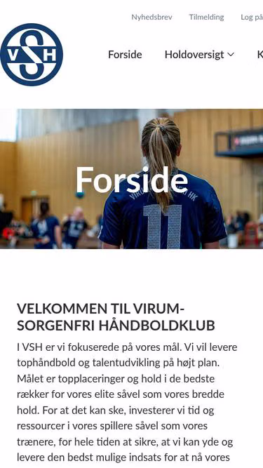 Screenshot of vsh.dk