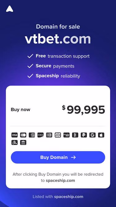 Screenshot of vtbet.com