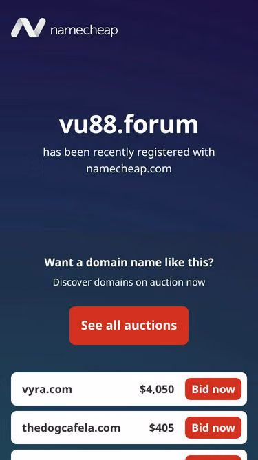 Screenshot of vu88.forum