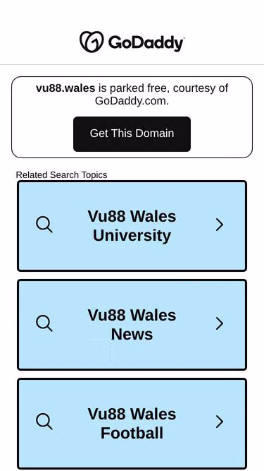 Screenshot of vu88.wales