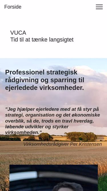 Screenshot of vuca.dk