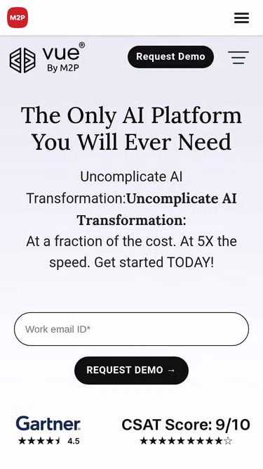 Screenshot of vue.ai
