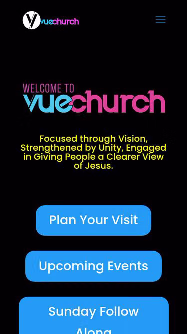 Screenshot of vue.church