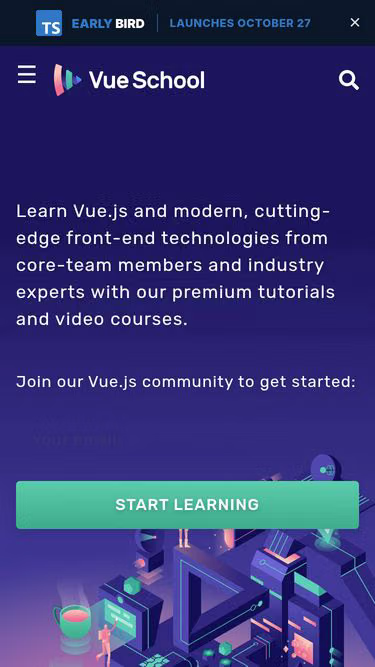 Screenshot of vue.school