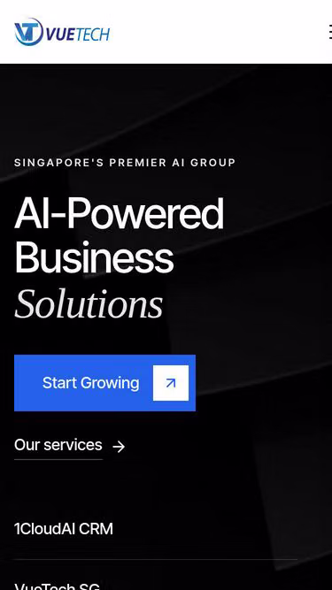Screenshot of vue.sg