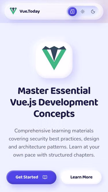 Screenshot of vue.today