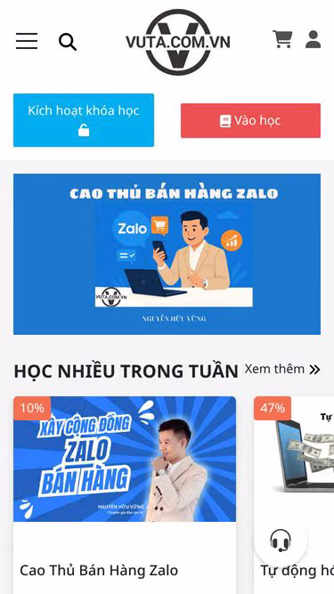 Screenshot of vuta.com.vn