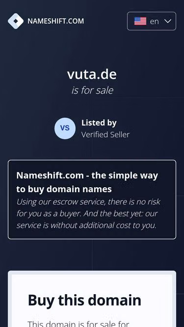 Screenshot of vuta.de