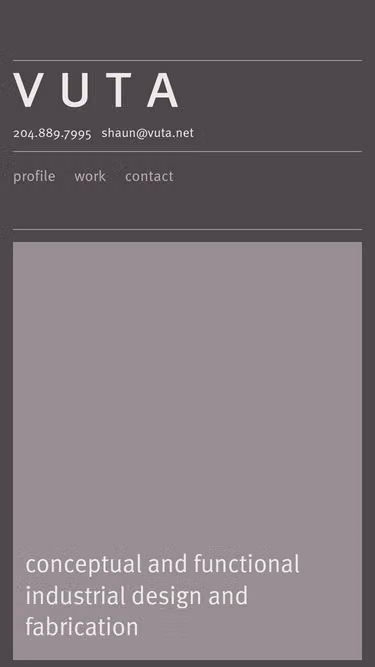 Screenshot of vuta.net