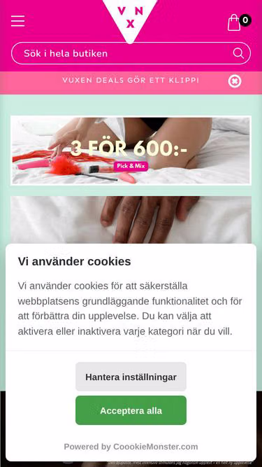 Screenshot of vuxen.com