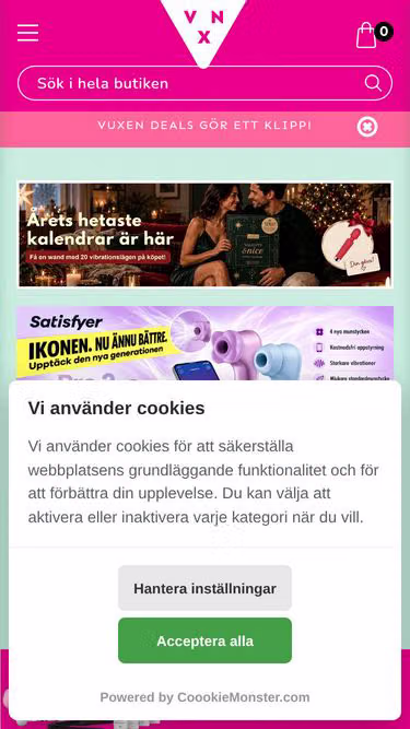 Screenshot of vuxen.se