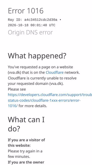 Screenshot of vva.dk