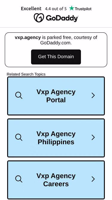 Screenshot of vxp.agency