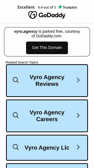 Screenshot of vyro.agency