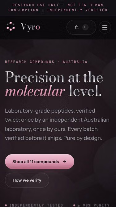 Screenshot of vyro.au