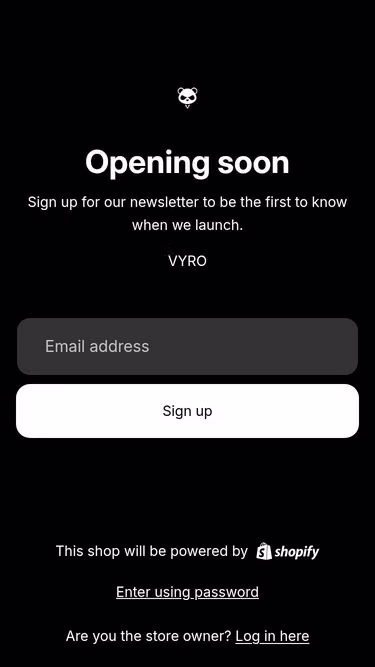 Screenshot of vyro.fashion