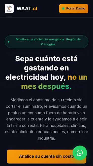 Screenshot of waat.cl