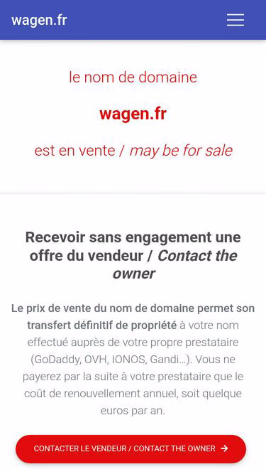 Screenshot of wagen.fr